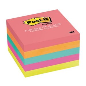 POST-IT 654-5PK 76X76 CUBE CAPE COLOURS