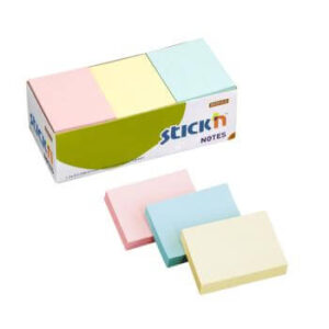 Stick 'N 38x50mm Pastel Notes Pack 12
