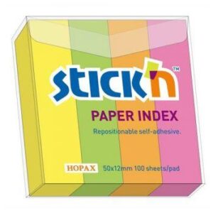 Stick 'N 50x12mm Paper Index Tabs