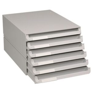 Texo 6 Drawer desktop filing Grey