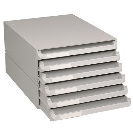 Texo 6 Drawer desktop filing Grey