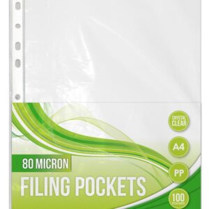 Filing Pocket 80 mic pack 100