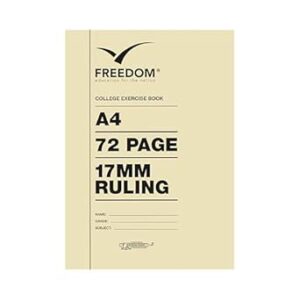 College Exercise Book A4 72pg 17mm Ruled