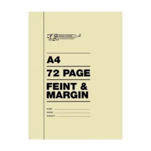 College Exercise Book A4 72pg F&M