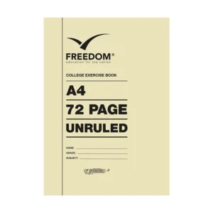 College Exercise Book A4 72pg Unruled