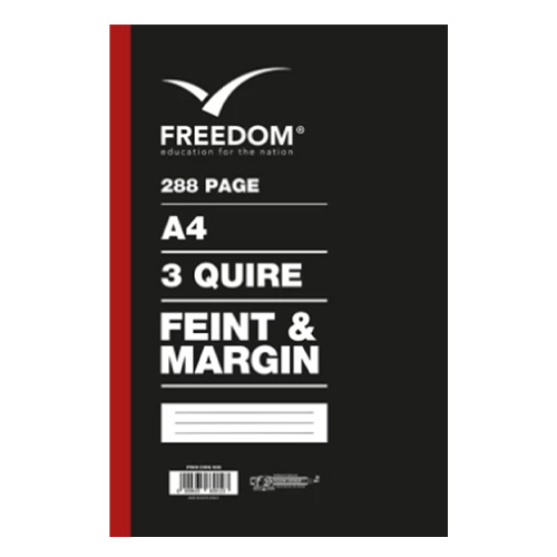 A4 3Quire 288pg Hard Cover Book F&M