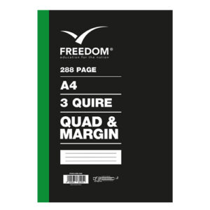 A4 3Quire 288pg Hard Cover Book Q&M