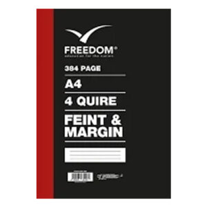 A4 4Quire 384pg Hard Cover Book F&M