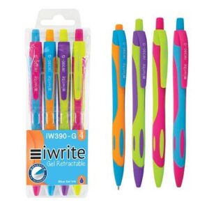 Pen Iwrite Gel Retractable Wallet 4 Blue