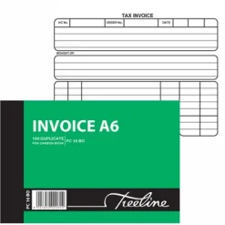 Pen Carbon Duplicate Invoice Book A6