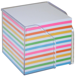Bantex Memo Cube Full Rainbow Paper