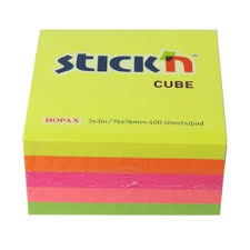 Stick 'N 76x76mm Neon Colour Cube