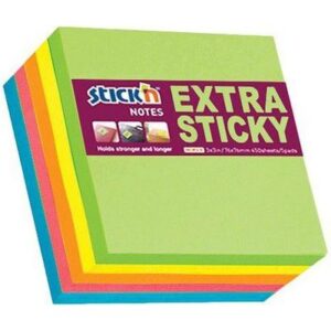 Stick 'N 76x76 Neon Notes - Extra Sticky