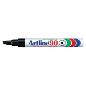 Artline EK90 Chisel Marker Black 12's