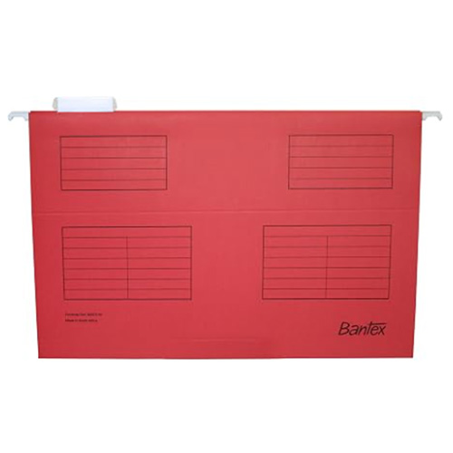 Bantex Suspension files F/C - 25 Pack Red