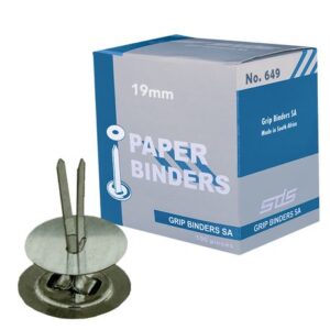 SDS Paper Binders Prongs 19mm 100's