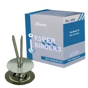 SDS Paper Binders Prongs 25mm 100's