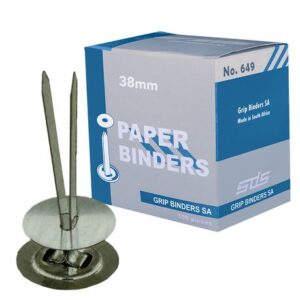 SDS Paper Binders Prongs 38mm 100's
