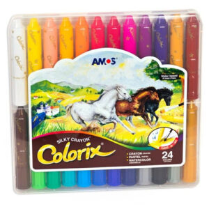 Amos Colorix Three-in-One Silky Crayons 24pcs