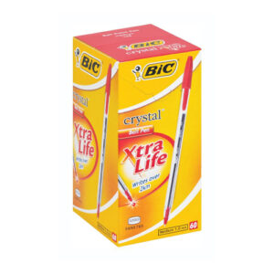 Pen Bic Crystal Xtra Life 60's Red