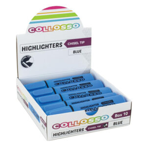 Collosso Highlighters Blue - Box of 10