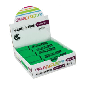 Collosso Highlighters Green - Box of 10