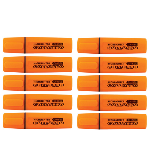 Collosso Highlighters Orange - Box of 10