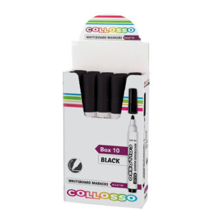 Collosso Whiteboard Marker Black - Box of 10