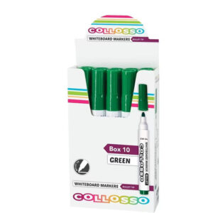 Collosso Whiteboard Marker Green - Box of 10