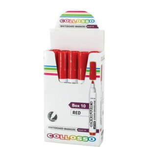 Collosso Whiteboard Marker Red - Box of 10