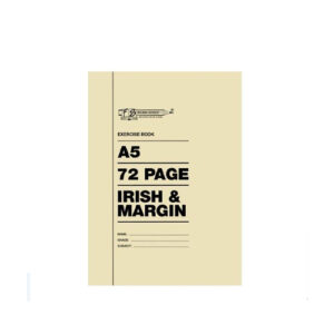 Exercise Books A5 Irish Margin 72pg