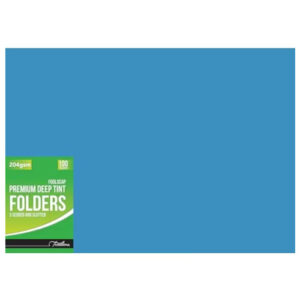 T/L 204gsm Folder - 2 Fold 100 - Blue