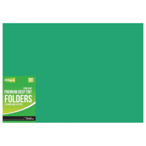 T/L 204gsm Folder - 2 Fold 100 - Green