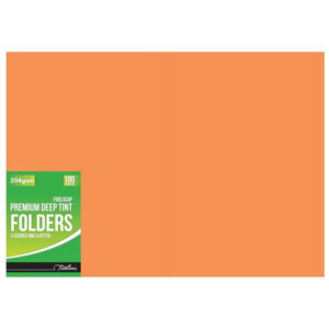 T/L 204gsm Folder - 2 Fold 100 - Orange