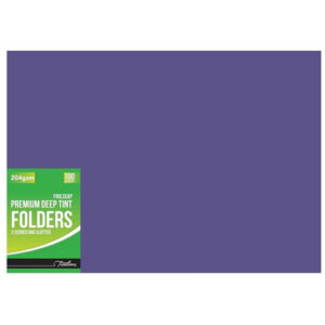 T/L 204gsm Folder - 2 Fold 100 - Purple