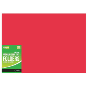 T/L 204gsm Folder - 2 Fold 100 - Red