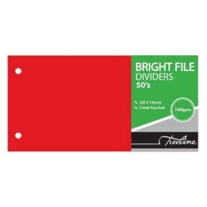 T/L Divider 230x120mm Red 50's