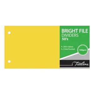 T/L Divider 230x120mm Yellow 50's