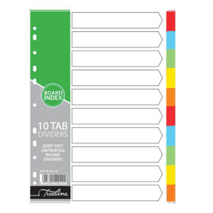 T/L Divider Board 10 tab - Deep Tint