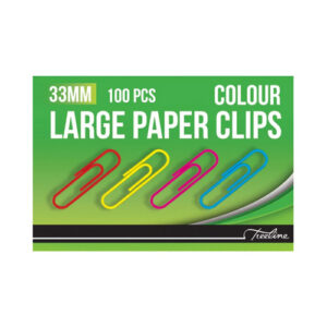 T/L Paper clips 33mm asst