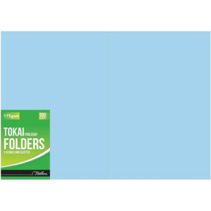 T/L Tokai Folder - 2 Fold 100 - Pastel Blue