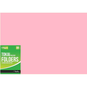 T/L Tokai Folder - 2 Fold 100 - Pastel Pink